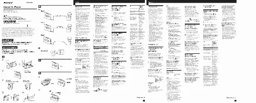 Mode d'emploi SONY WM-EX652