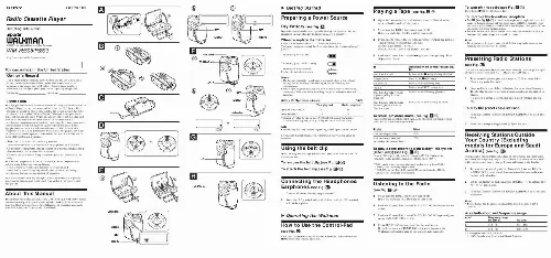 Mode d'emploi SONY WM-FS593