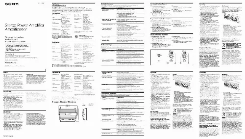 Mode d'emploi SONY XM-GTX6040