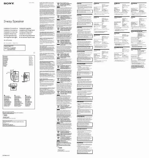 Mode d'emploi SONY XS-GTX6932