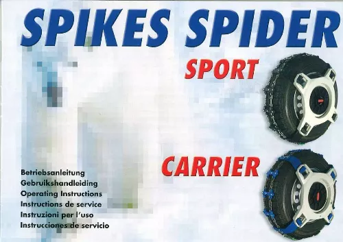 Mode d'emploi SPIKES SPIDER CARRIER