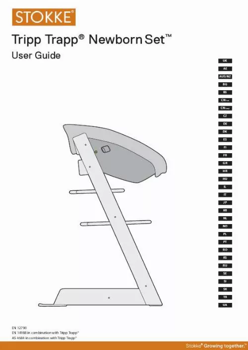 Mode d'emploi STOKKE TRIPP TRAPP NEWBORN SET
