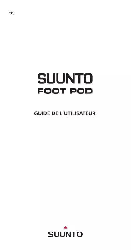 Mode d'emploi SUUNTO FOOT POD