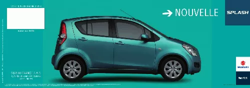 Mode d'emploi SUZUKI SPLASH