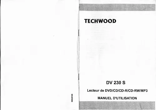 Mode d'emploi TECHWOOD DV 230 S