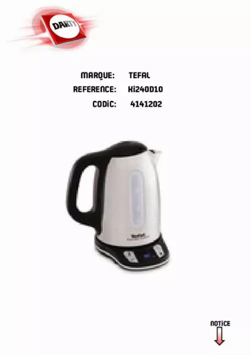 Mode d'emploi TEFAL KI240D10