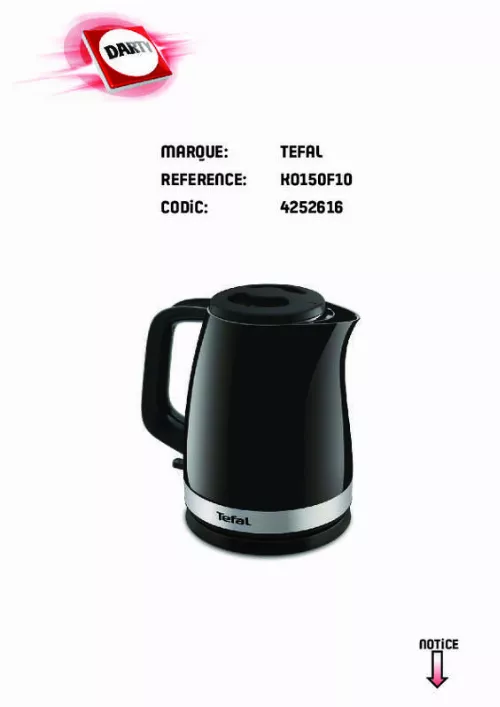 Mode d'emploi TEFAL KO150H10