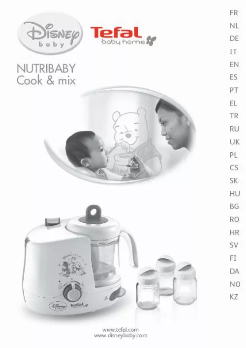 Mode d'emploi TEFAL BABY HOME NUTRIBABY