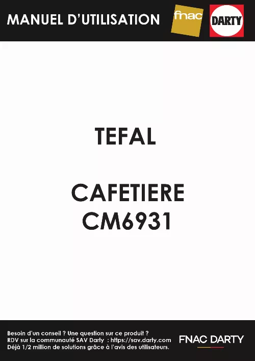 Mode d'emploi TEFAL SENSE CM693110