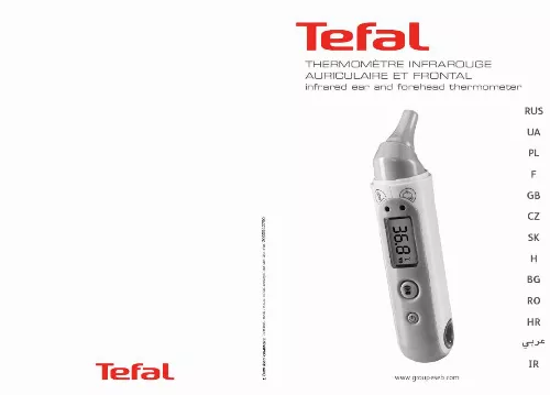 Mode d'emploi TEFAL THERMOMETRE AURICULAIRE FRONTAL