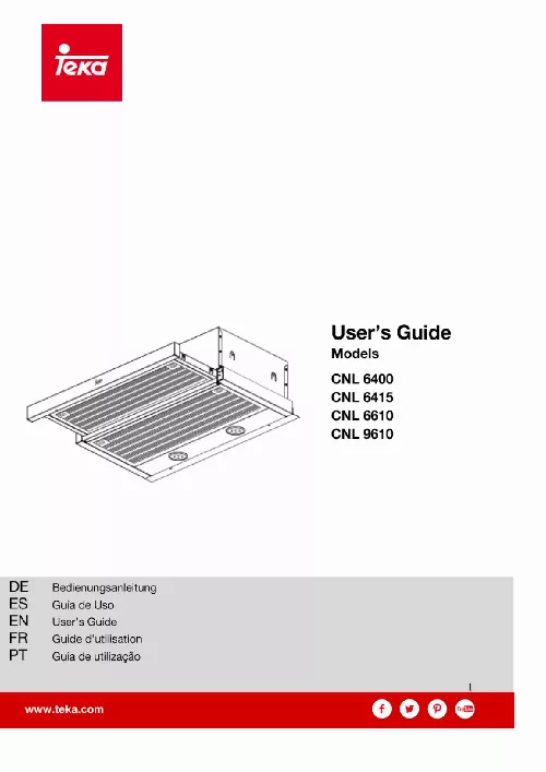 Mode d'emploi TEKA CNL 6415