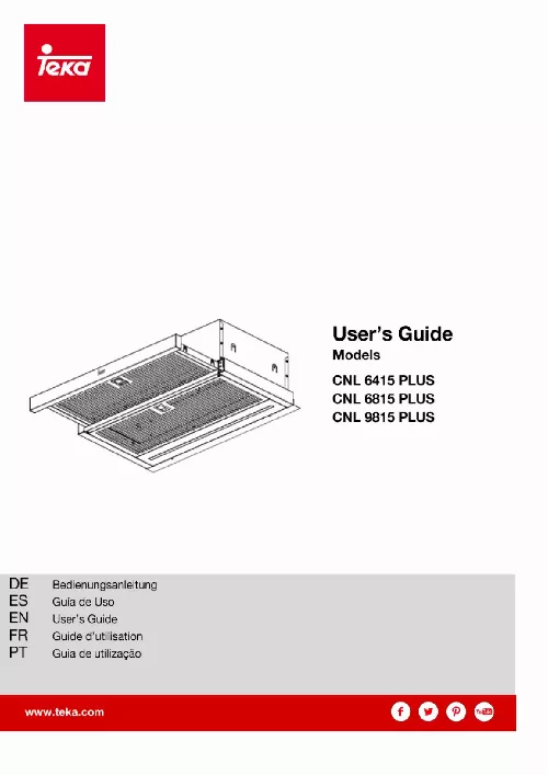 Mode d'emploi TEKA CNL 9815 PLUS