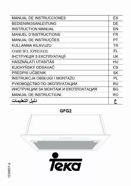 Mode d'emploi TEKA GFG2