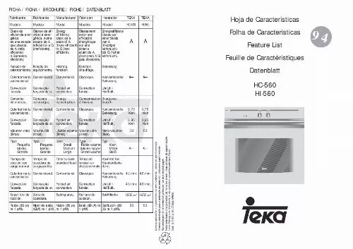 Mode d'emploi TEKA HC-560