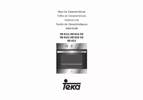Mode d'emploi TEKA HE-610