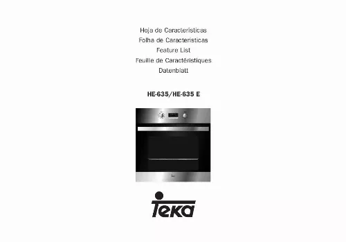 Mode d'emploi TEKA HE-635 E