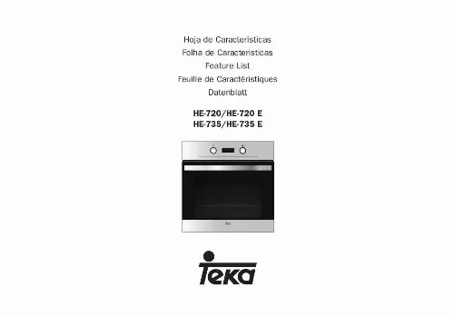 Mode d'emploi TEKA HE-735 E