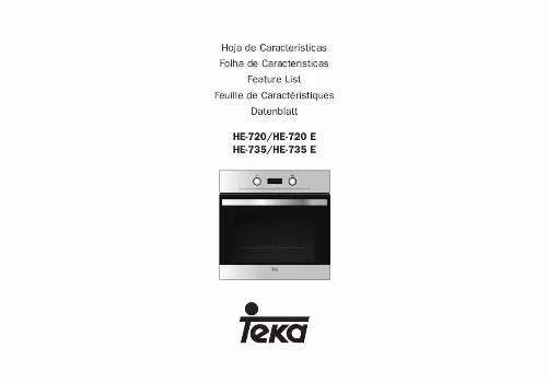 Mode d'emploi TEKA HE-735
