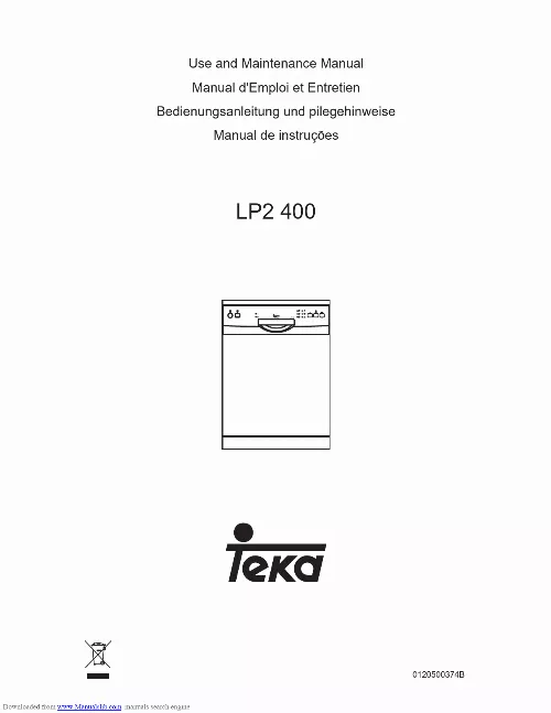 Mode d'emploi TEKA LP2 400