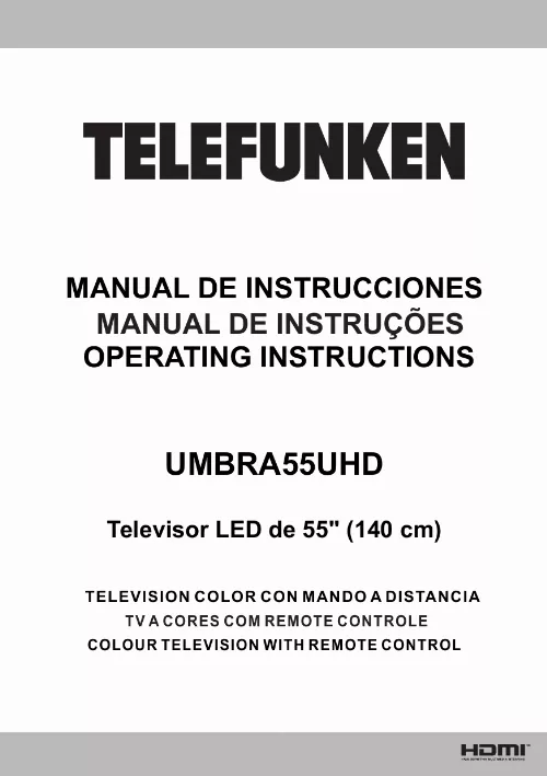 Mode d'emploi TELEFUNKEN UMBRA55UHD