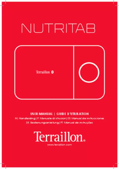 Mode d'emploi TERRAILLON NUTRITAB