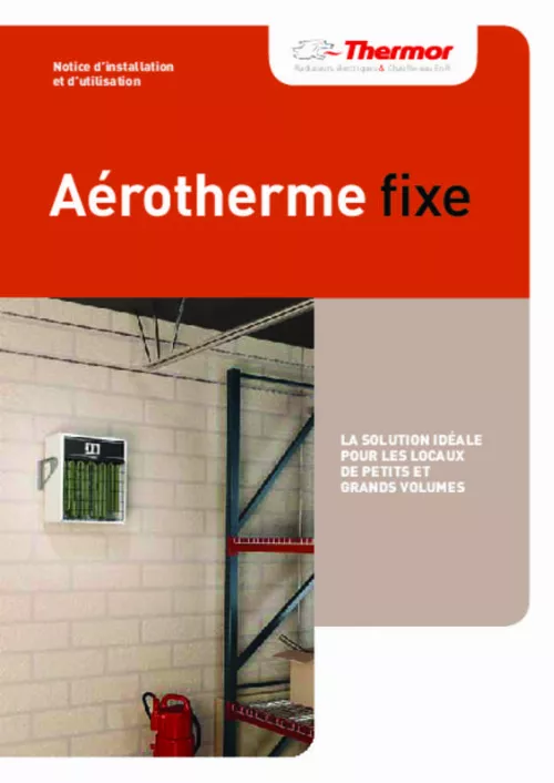 Mode d'emploi THERMOR AEROTHERME FIXE