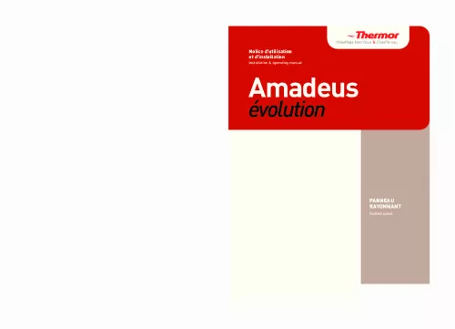 Mode d'emploi THERMOR AMADEUS EVOLUTION