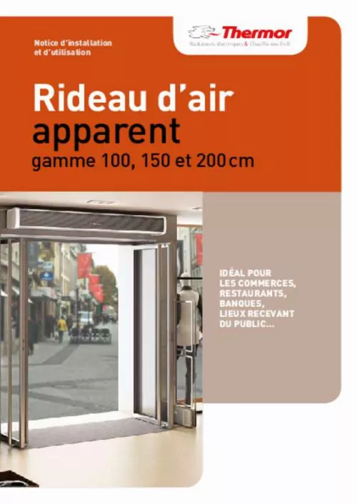 Mode d'emploi THERMOR RIDEAUX AIR APPARENTS GRANDE TAILLE