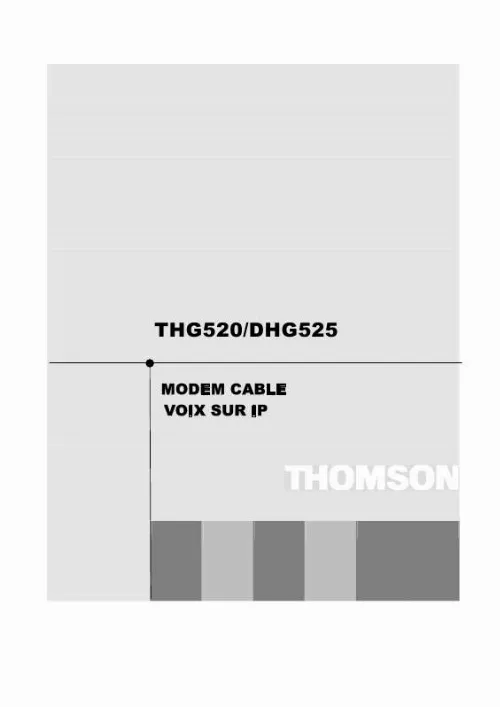 Mode d'emploi THOMSON DHG525