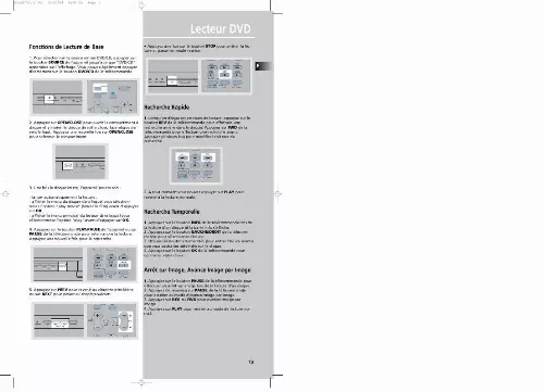 Mode d'emploi THOMSON DPL907VD-DVD