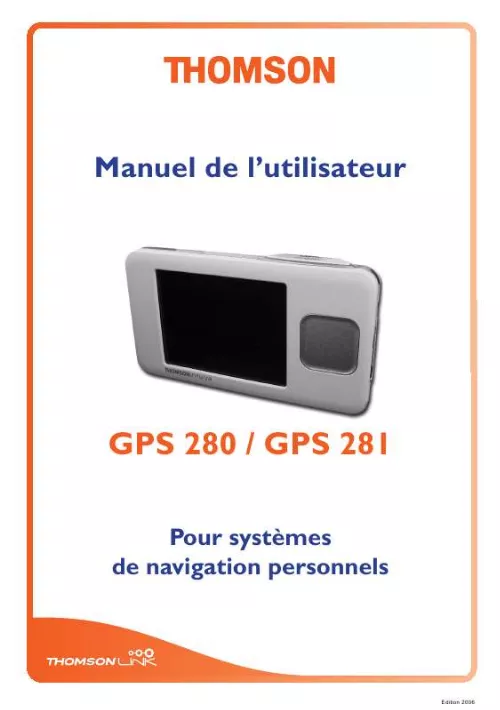 Mode d'emploi THOMSON GPS 281