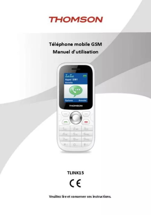 Mode d'emploi THOMSON GSM TLINK15