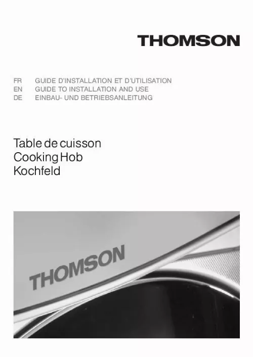 Mode d'emploi THOMSON ICKT656SD