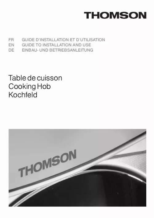 Mode d'emploi THOMSON IKT657FD