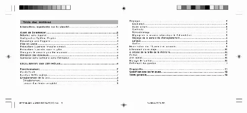 Mode d'emploi THOMSON MP142