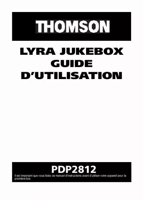 Mode d'emploi THOMSON PDP2812