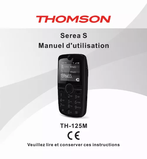 Mode d'emploi THOMSON SEREA S TH-125