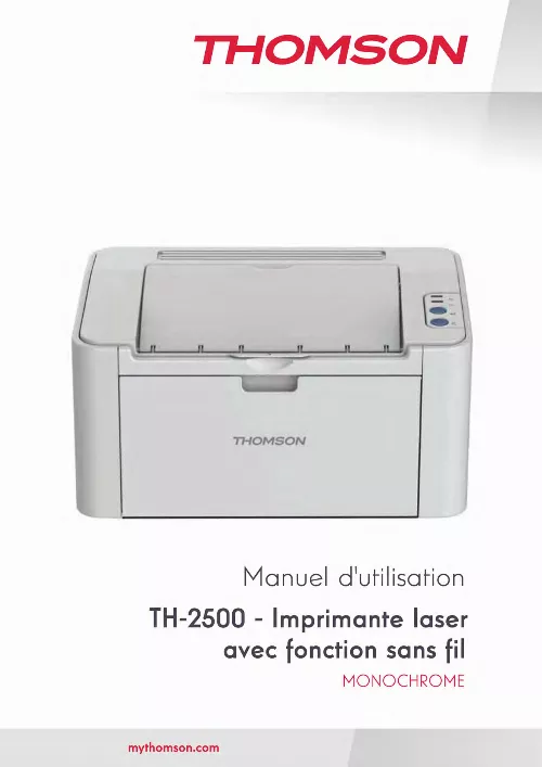 Mode d'emploi THOMSON TH 2500