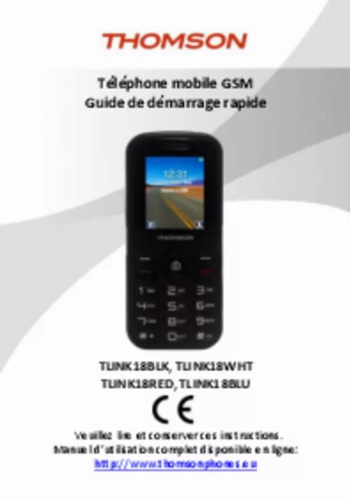 Mode d'emploi THOMSON TLINK 18