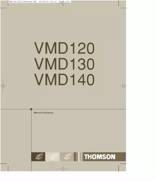 Mode d'emploi THOMSON VMD120