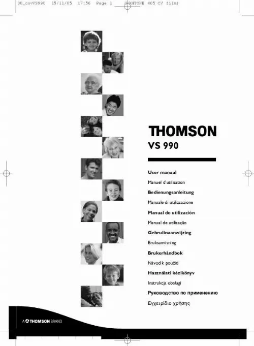Mode d'emploi THOMSON VS 990