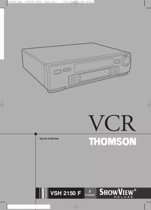 Mode d'emploi THOMSON VSH2150G