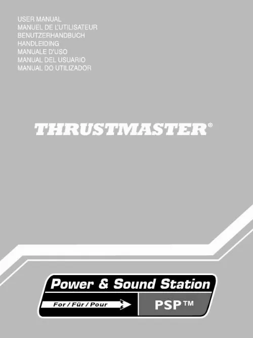 Mode d'emploi THRUSTMASTER POWER AND SOUND STATION