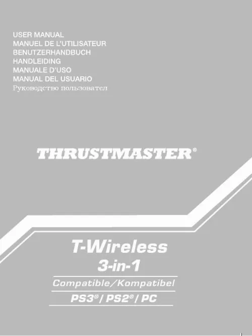 Mode d'emploi THRUSTMASTER T-WIRELESS 3-IN-1