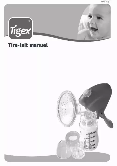 Mode d'emploi TIGEX TIRE-LAIT MANUEL