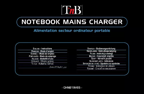 Mode d'emploi TNB CHNB19V65