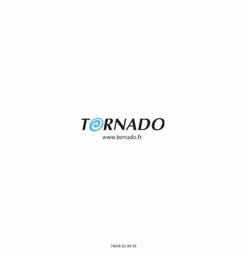 Mode d'emploi TORNADO TO7325