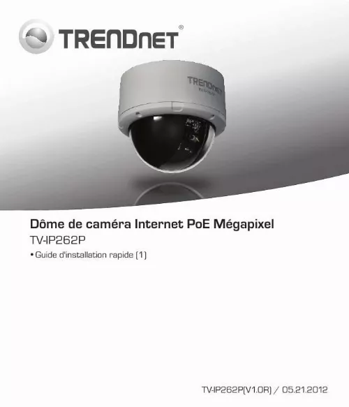Mode d'emploi TRENDNET TV-IP262P