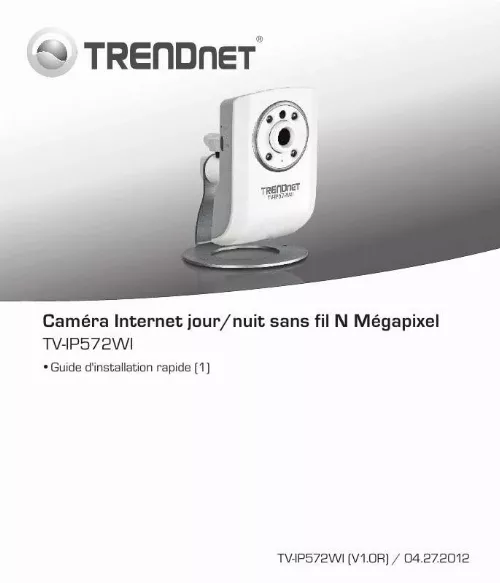 Mode d'emploi TRENDNET TV-IP572WI