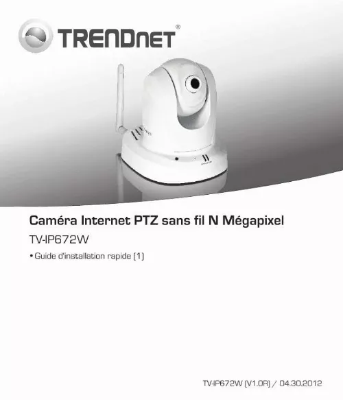 Mode d'emploi TRENDNET TV-IP672W